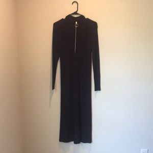 Maxi flared knit dress